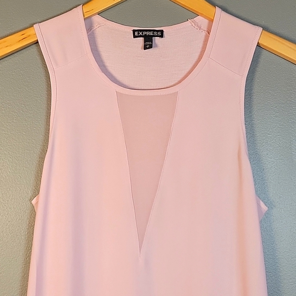 Express Sheer Chiffon Top - Picture 3 of 4